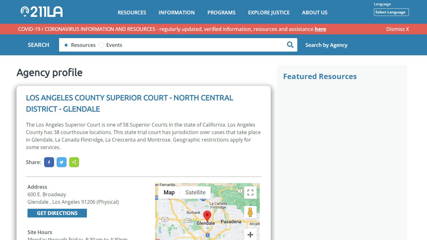 LOS ANGELES COUNTY SUPERIOR COURT - NORTH CENTRAL DISTRICT - GLENDALE ...
